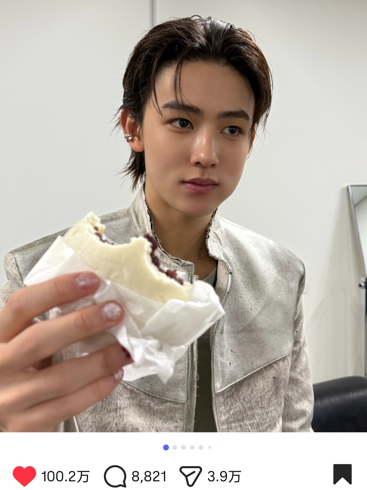 严成玹ig再破百万，这条ig百万赞不仅仅是这次队内单人最快到百万的，kbs舞台的