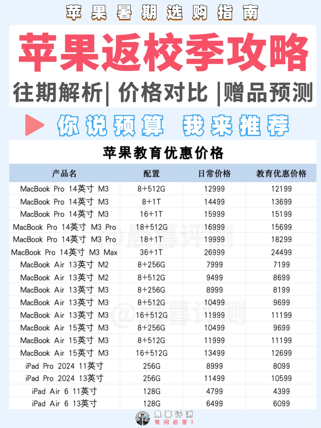 24年苹果暑期返校季优惠汇总！学生党必看