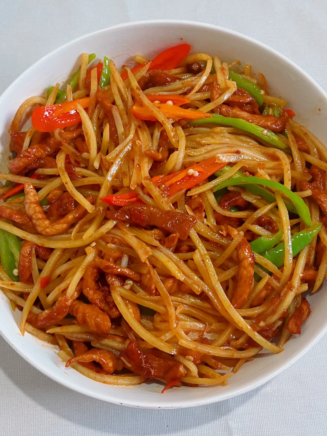 今天吃什么？巨巨巨巨巨下饭的土豆丝炒肉🤤~