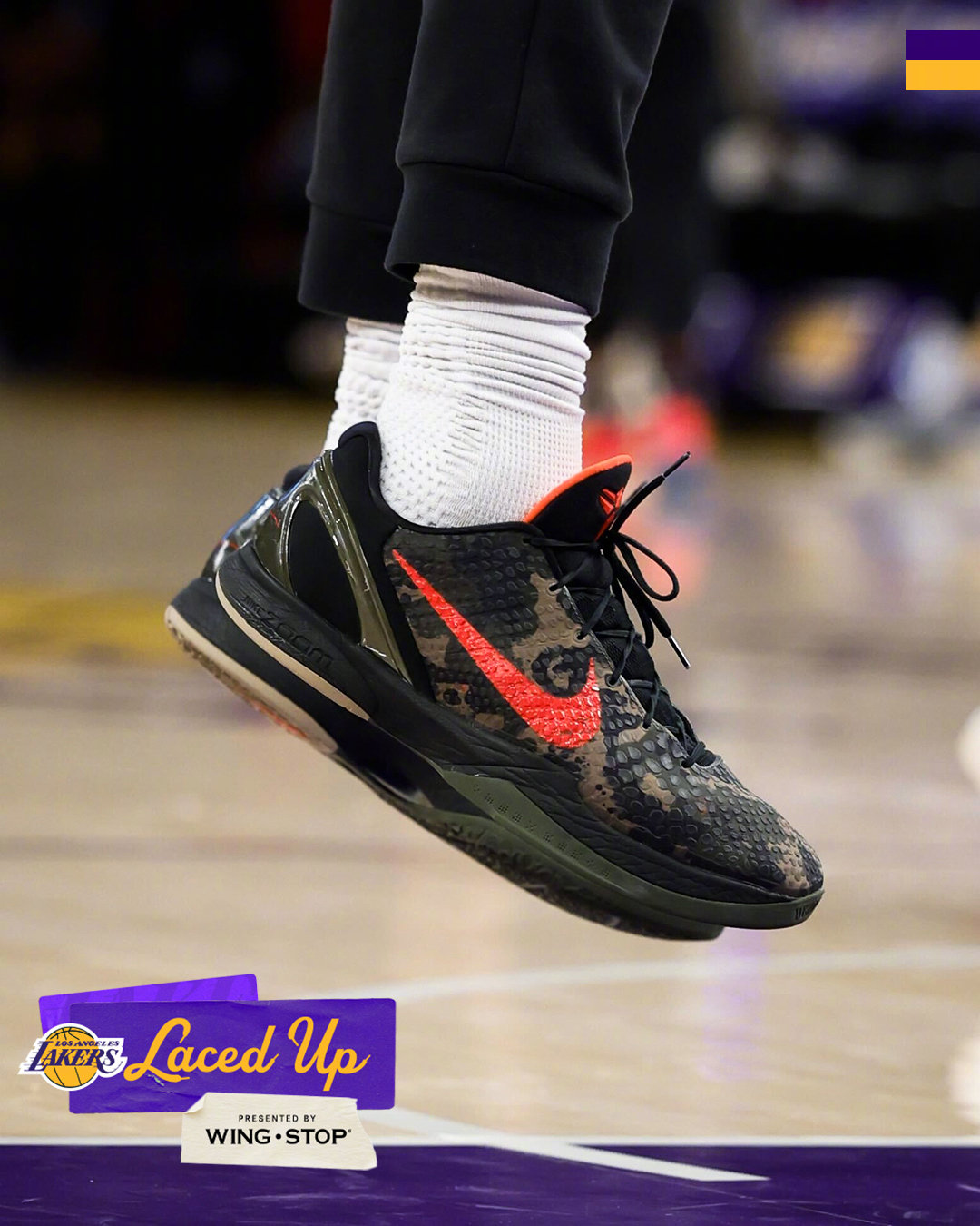 猜猜是哪两位球员上脚了这两双战靴？公牛vs湖人 湖人国度