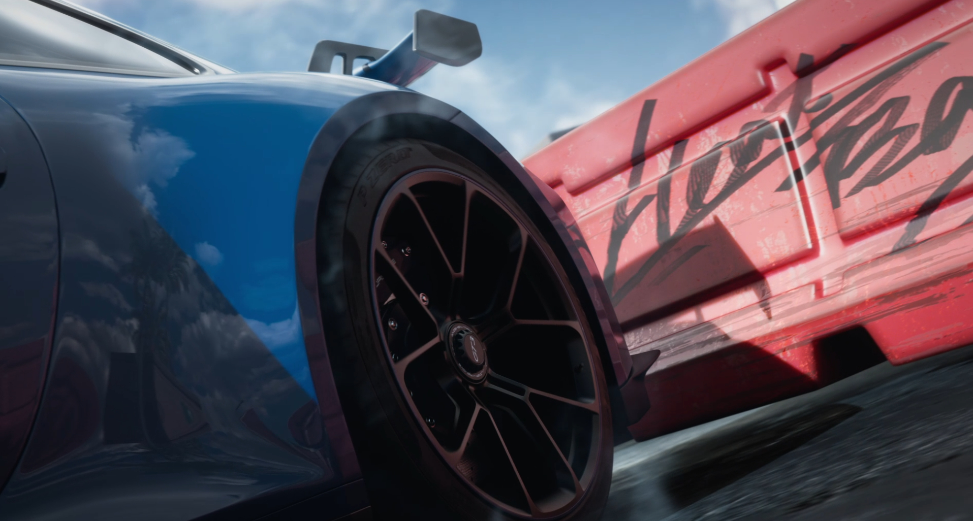 #极品飞车手游上线# 极品的CG真的好帅[送花花]，从现在开始，就能在热湾世界开