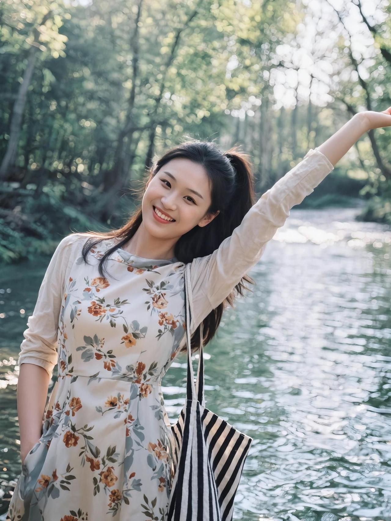 这阳光洒在身上的感觉，就像是大自然在给我免费美颜。手一抬，仿佛在指挥一场只有自己