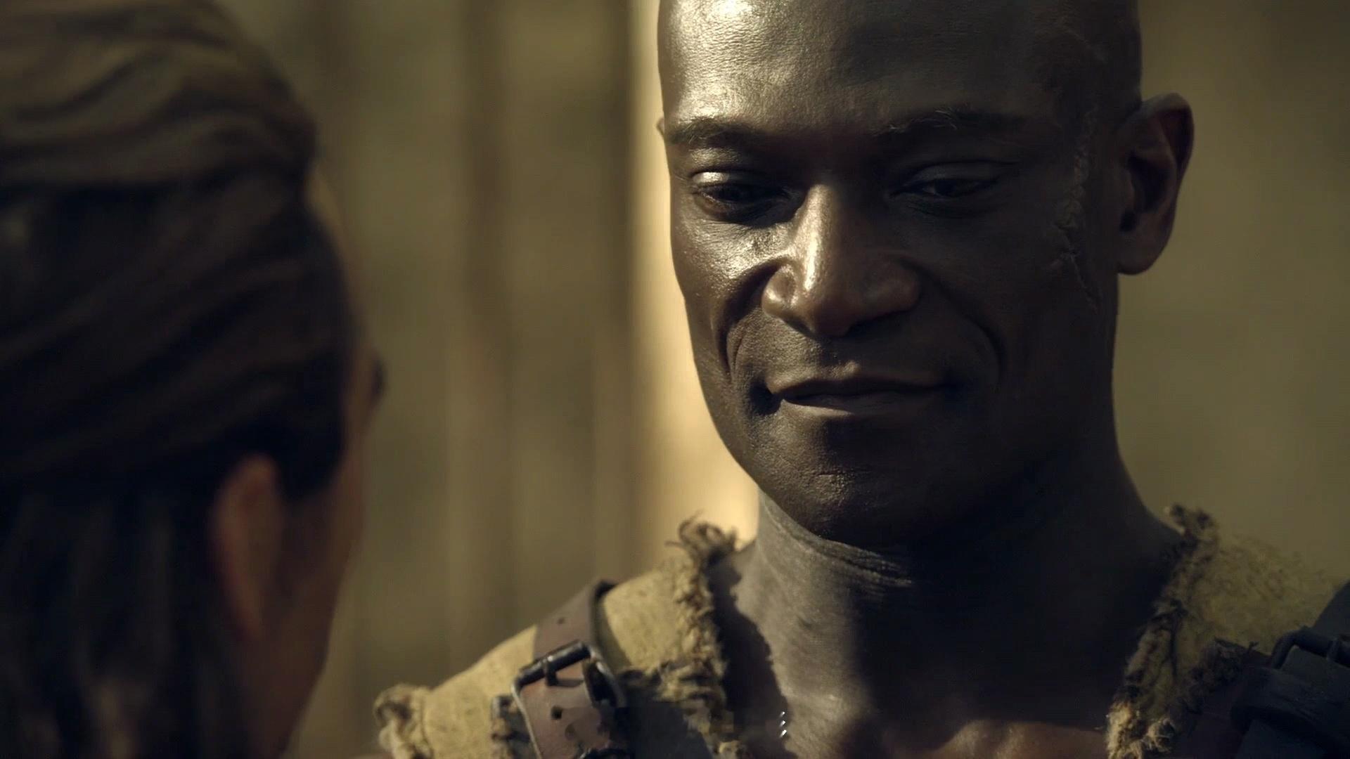 斯巴达克斯之铁窗泪，甘尼克斯自由之刃写着鲜血与胜利美剧斯巴达克斯