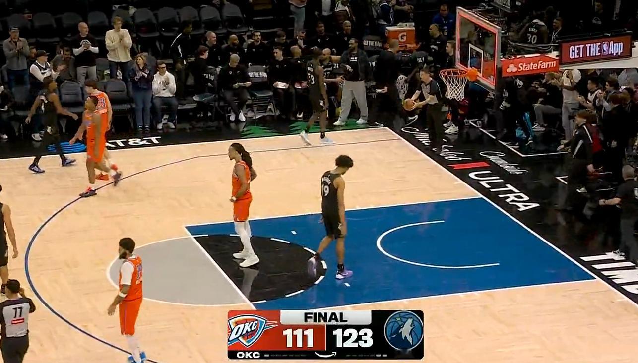 森林狼主场战胜雷霆取得三连胜，雷霆最近4场1胜3负。今天掘金火箭太阳森林狼全部取