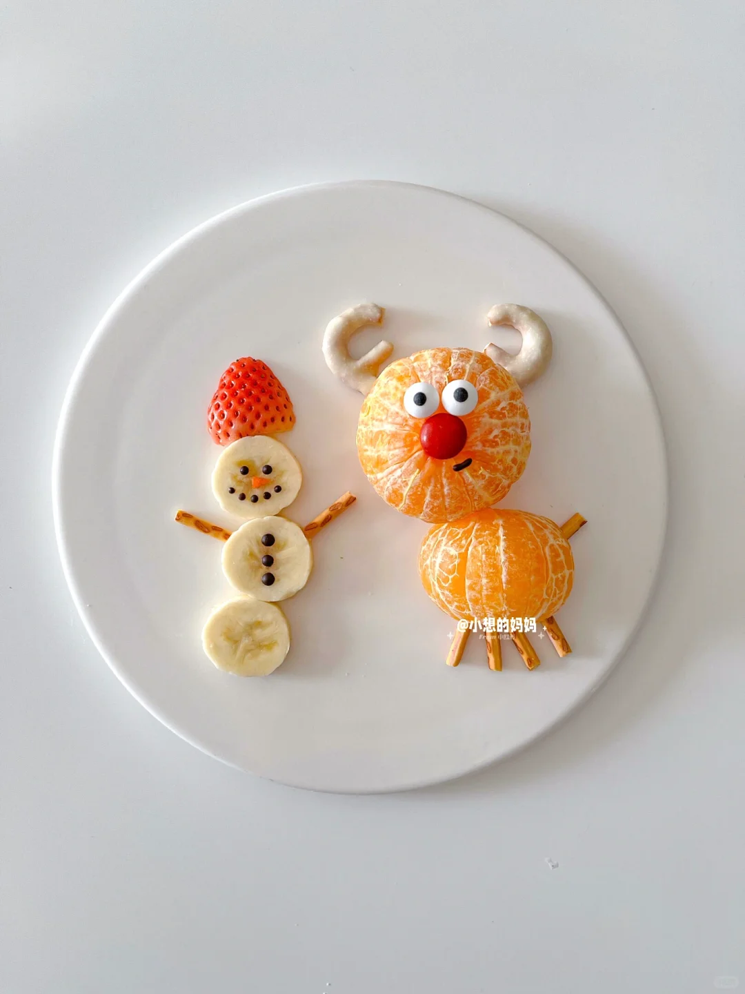 🍊🦌橘子味圣诞驯鹿和香蕉雪人～