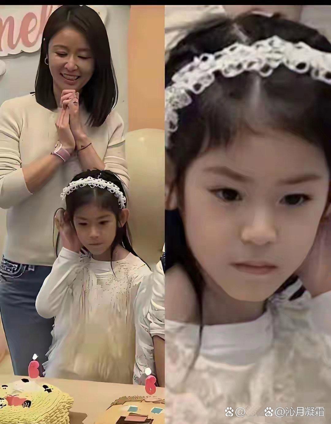 林心如和霍建华的女儿，这基因简直就是顶配里的顶配，直接拉满了。 