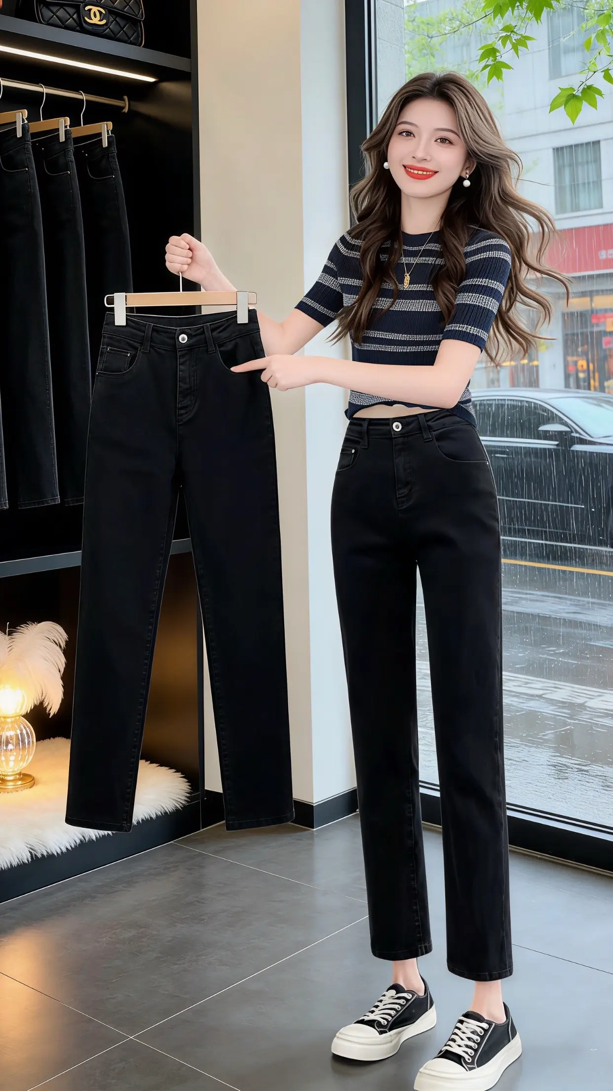 怎么将牛仔裤穿出高级感 梨型身材必入牛仔裤 一条牛仔裤搞定一周穿搭 显...