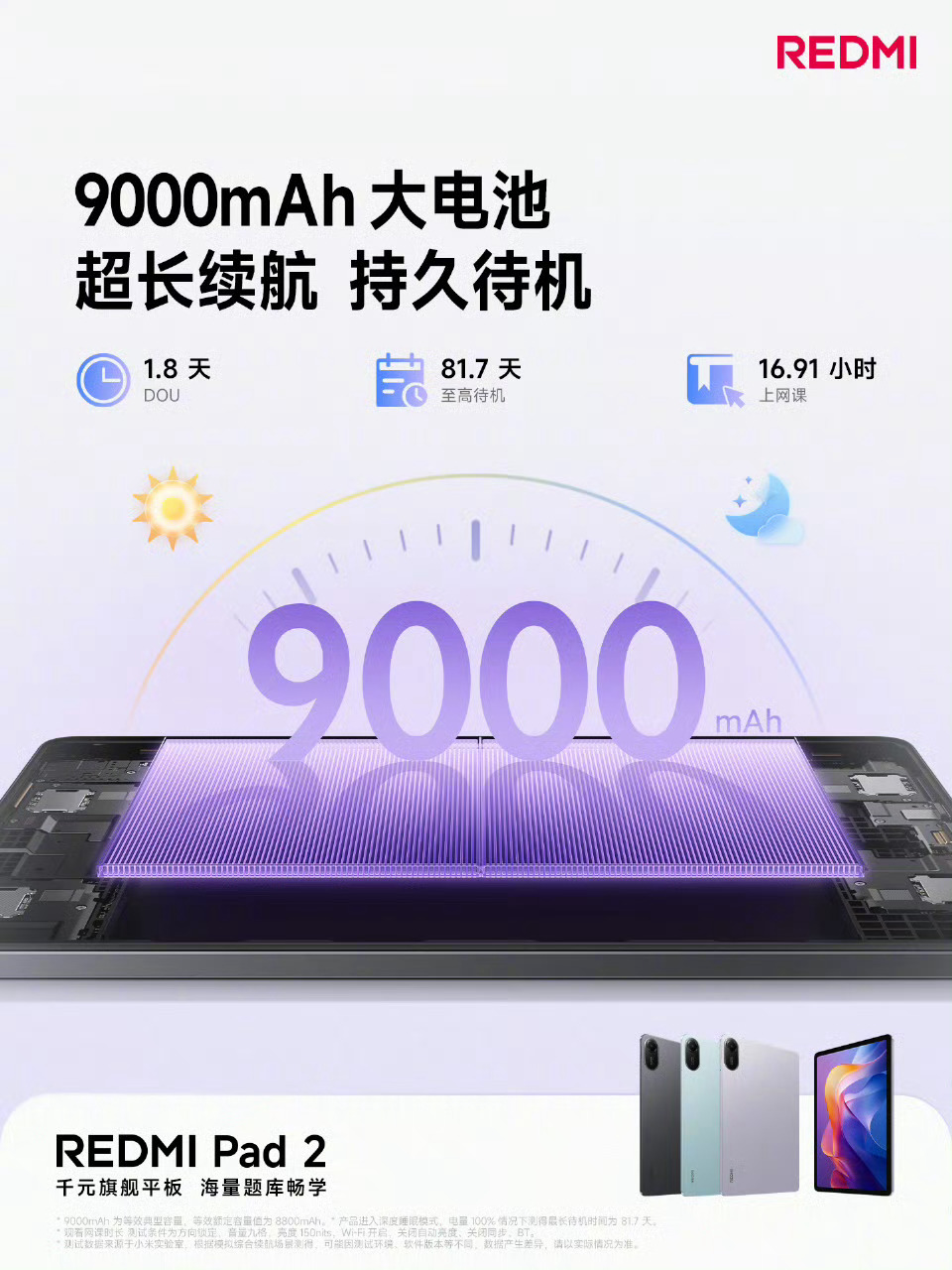 9000mah续航的平板用过才知道太爽了，说实话，平板就得续航高，不然跟手机一样