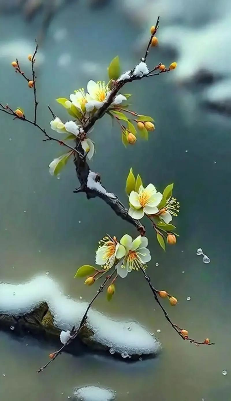 上联：谁知冬梅为雪开；
下联：？？？