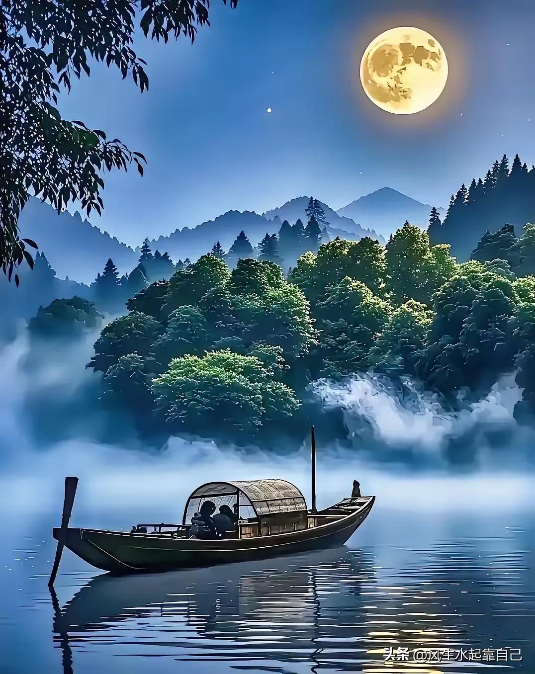 独有青松伴山景，
常存古柏陪老城。
横批：《青松与古柏》