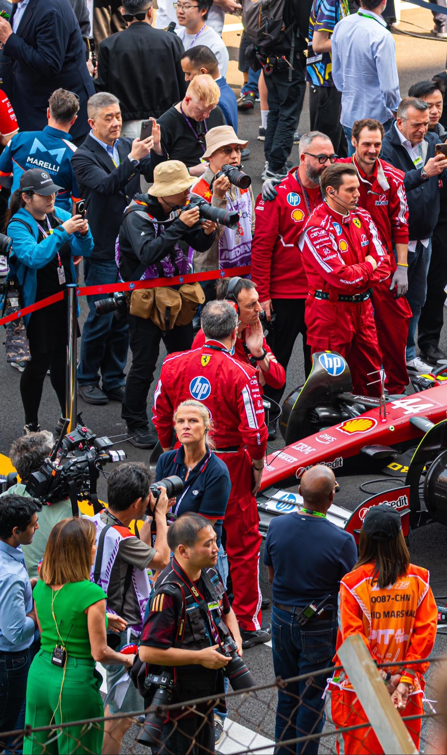 Everyone is a Ferrari fan.