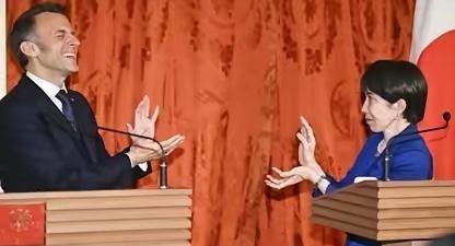 马克龙果然是变色龙，前脚刚跟日本商量着要联合起来对抗中国，刚回法国就向我们表示法