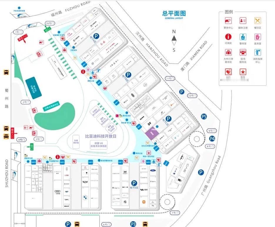 成都车展上1600款新车扎堆亮相！22万㎡的展馆到底该怎么逛啊？这份展位图真的值
