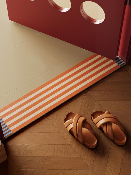 入户仪式感拉满！中古多巴胺门槛石地垫🌈