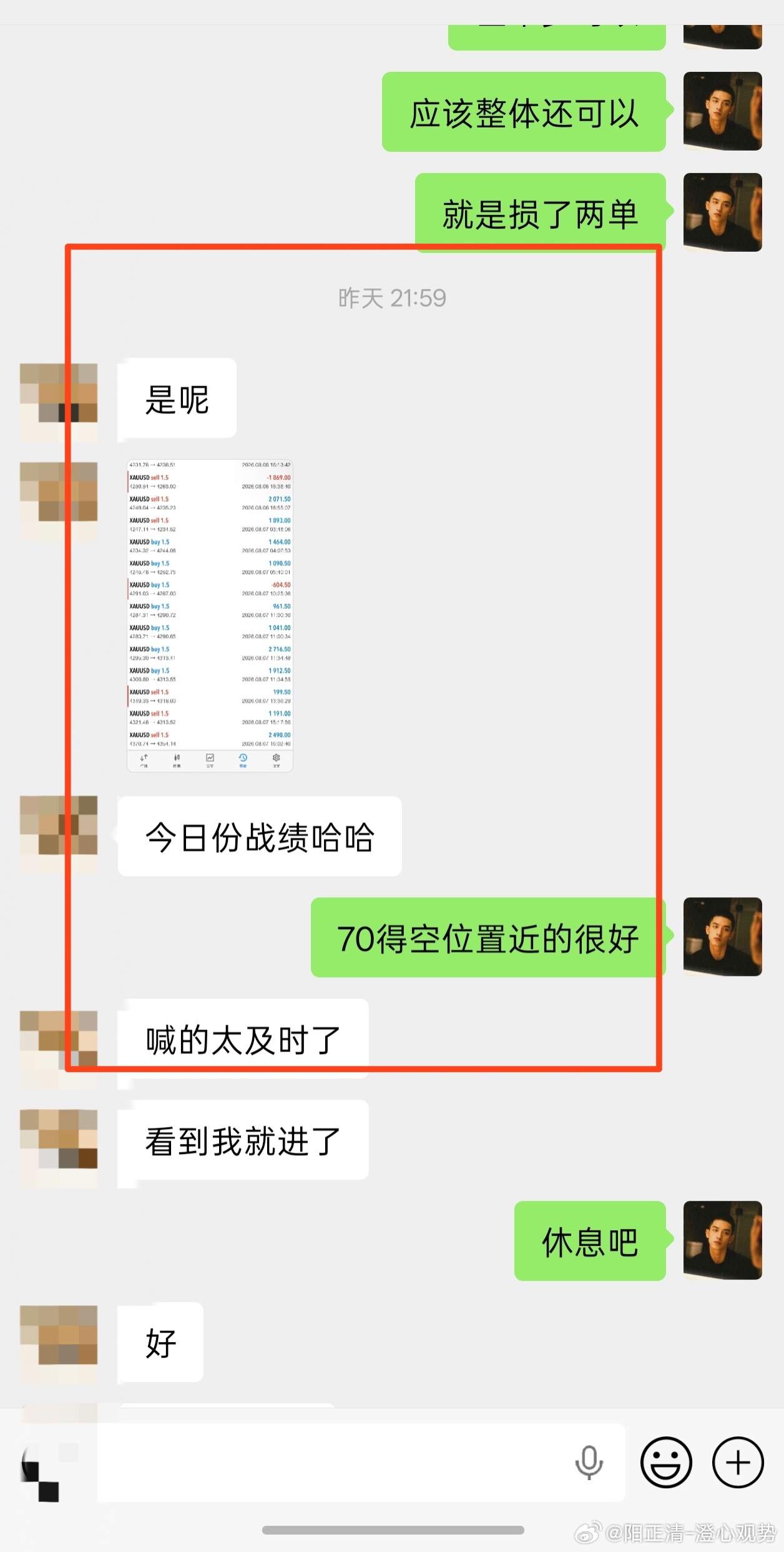 本周行情圆满收尾，非农红利稳稳拿下！始终拒绝追涨杀跌，操作稳健。，70空点位绝佳