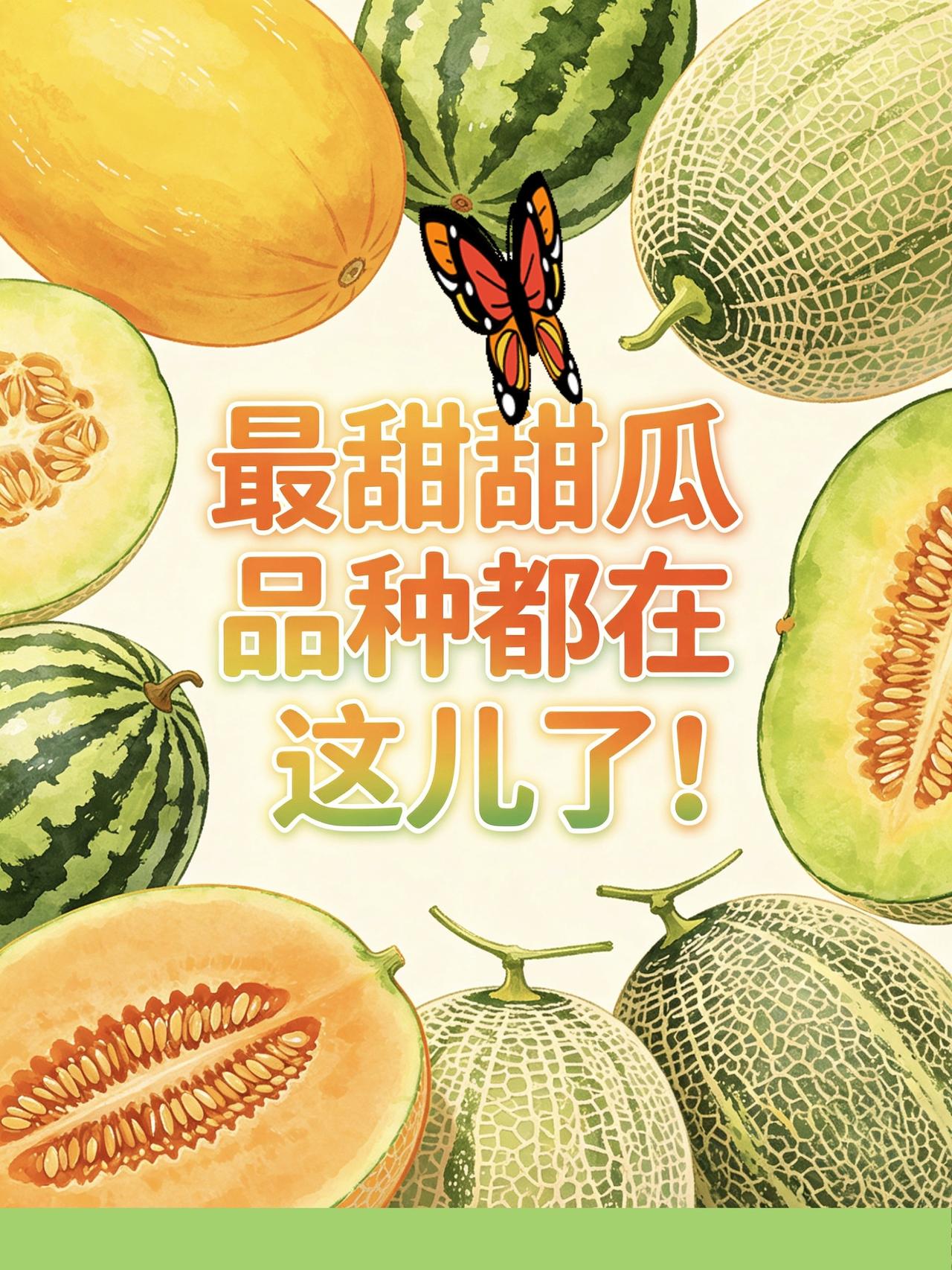 最甜的甜瓜品种都在这儿了！甜瓜种植 甜瓜品种 西州蜜