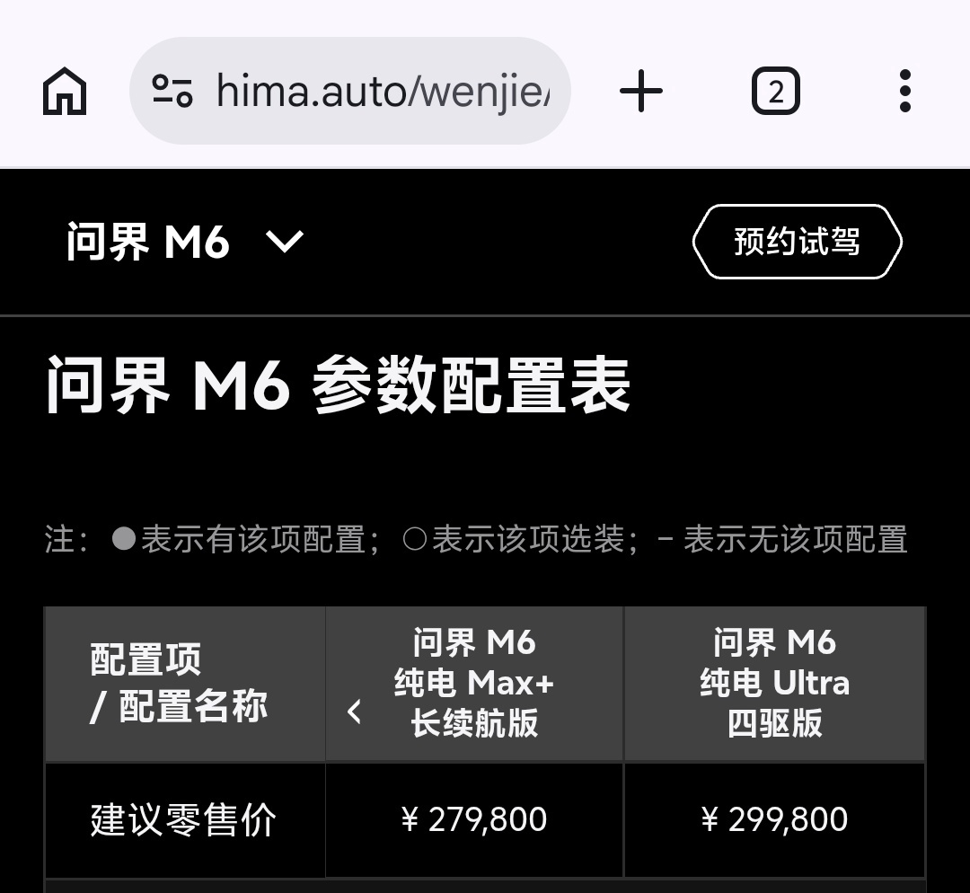问界M6纯电Max版（舱内激光雷达）、纯电Max+ 81kWh版，今天正式开售，