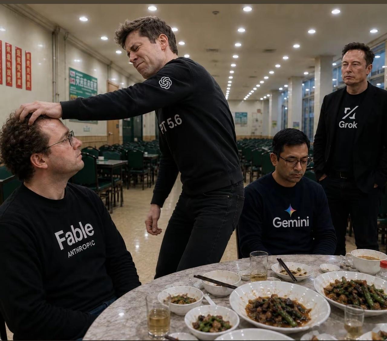 gpt5.6出来后，奥特曼对阿迪王说，给你机会你不中用啊。 