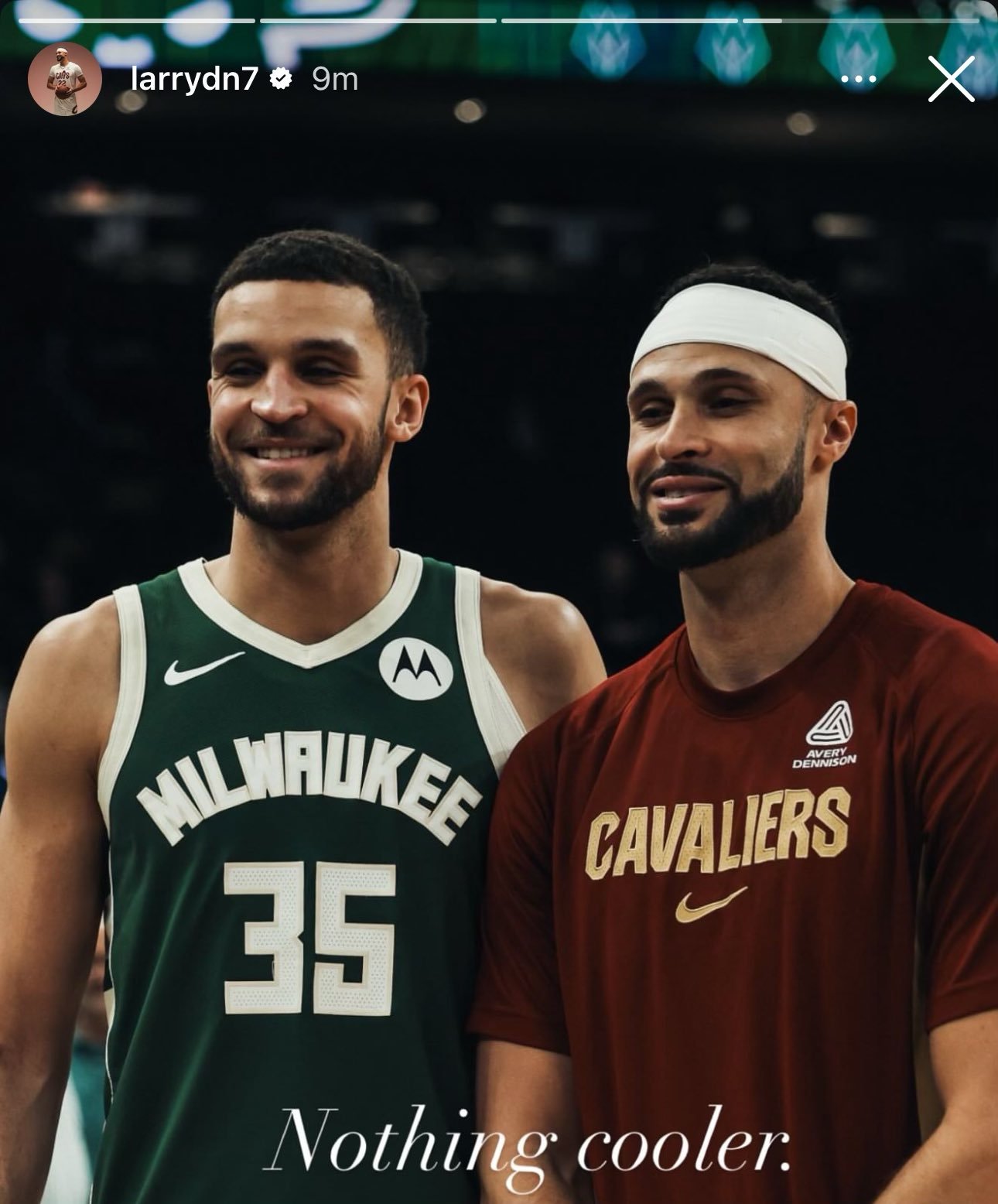 ▲拉里-南斯ig动态▲谈到和弟弟皮特-南斯对阵：没什么比这更酷的事了 