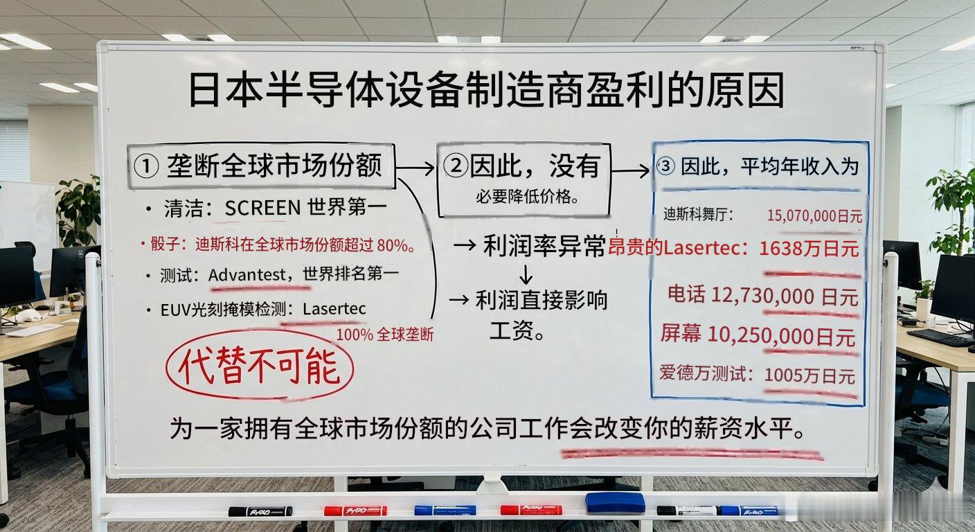 20 年前日本半导体设备制造商奄奄一息的时候，无人问津。今天乘风破浪了！