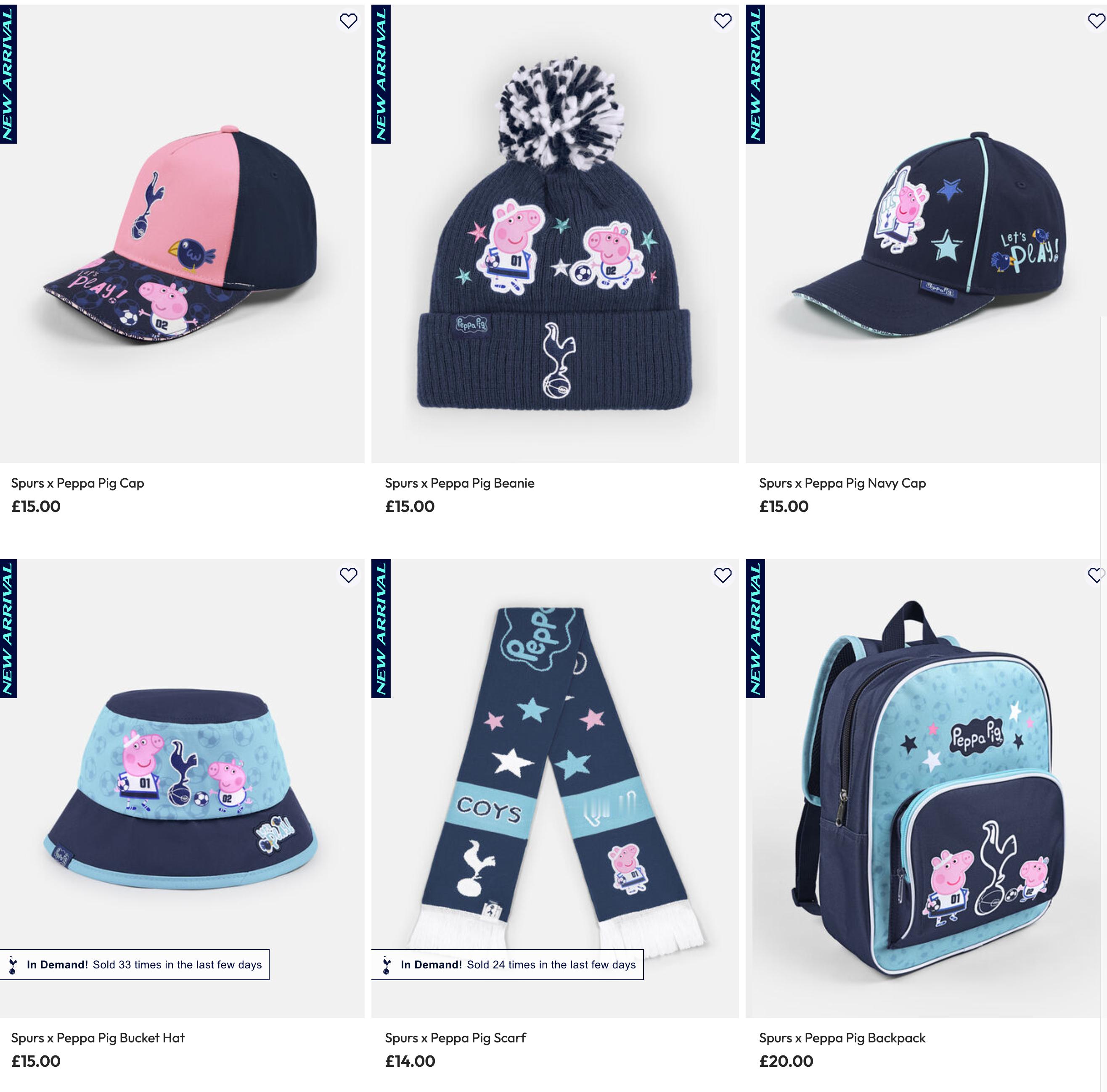 热刺官宣推出与小猪佩奇联名产品…