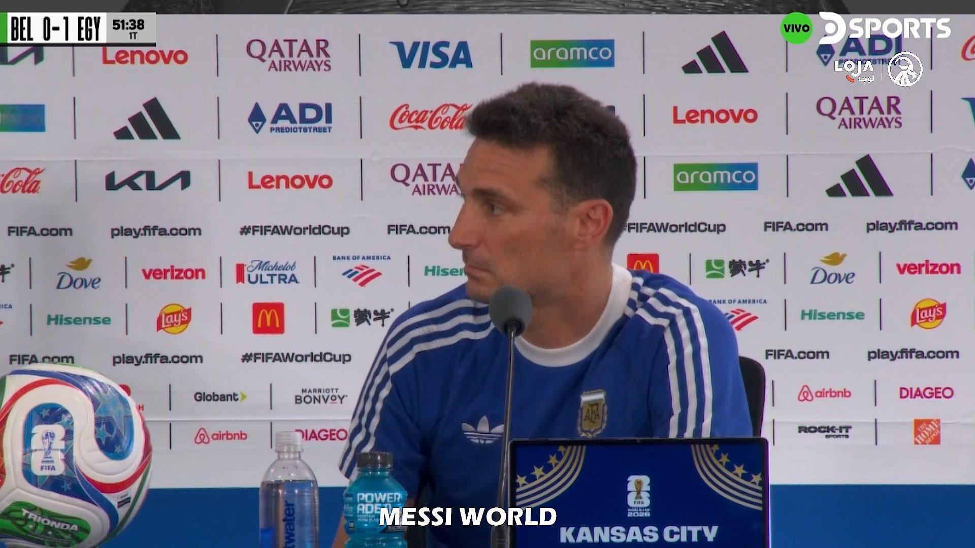 Lionel Scaloni：“我们仍然以同样的方式工作，知道我们一直在努力拿出