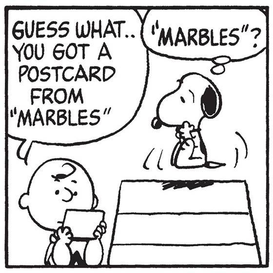 1982年9月28日，史努比的兄弟玛布斯（Marbles）首度在《花生漫画》中登