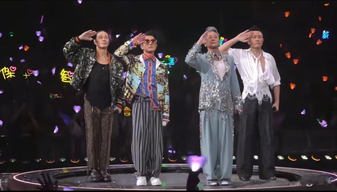 郭富城作为嘉宾参加草蜢四十周年演唱会，舞台上他们共同彼此的歌曲。
