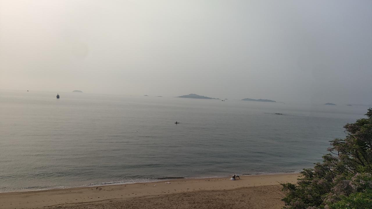 春日生活打卡季停了四个月没有海上游泳，今天又开始游泳了。不过只是游了很短时间，试