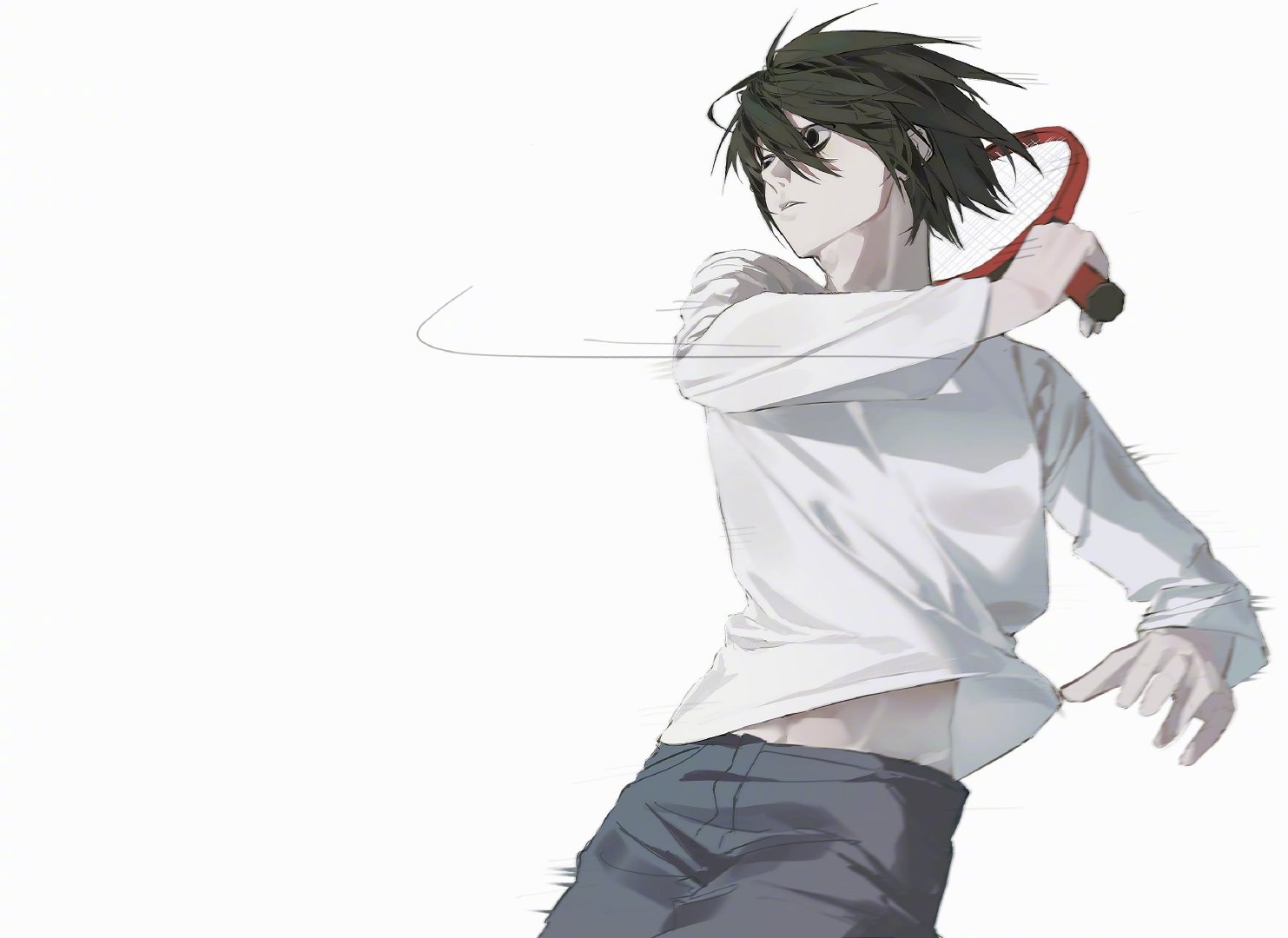 《死亡笔记》L·Lawliet （绘：과메기）非常权威的美男子