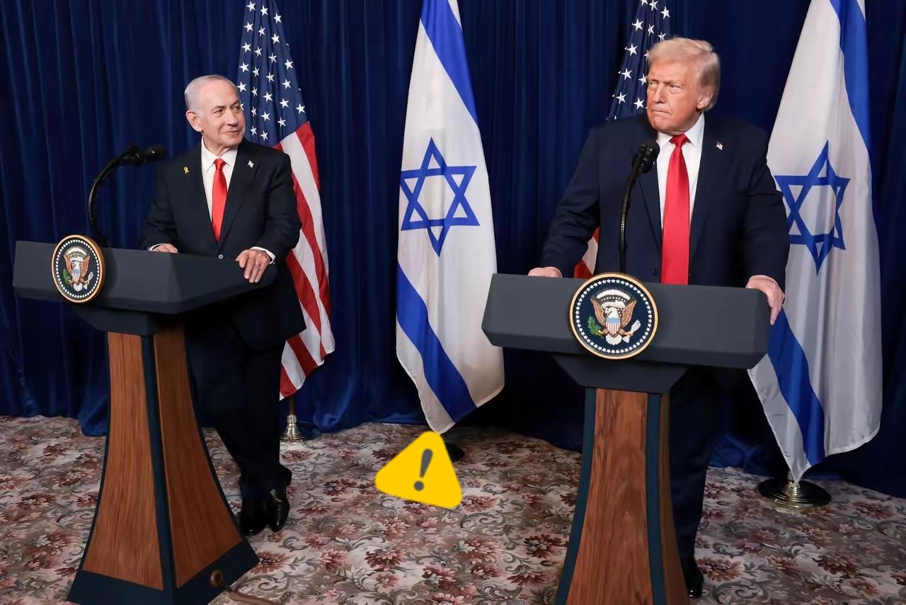 12月30号，特朗普在海湖庄园见了以色列总理内塔尼亚胡。记者会上有人问他，怎么看