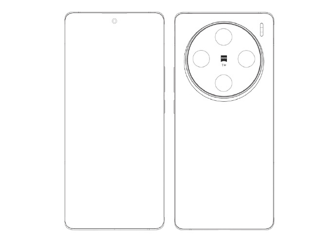 vivo X100 系列手机线稿曝光：圆形居中相机模组，全系 16GB LPDD