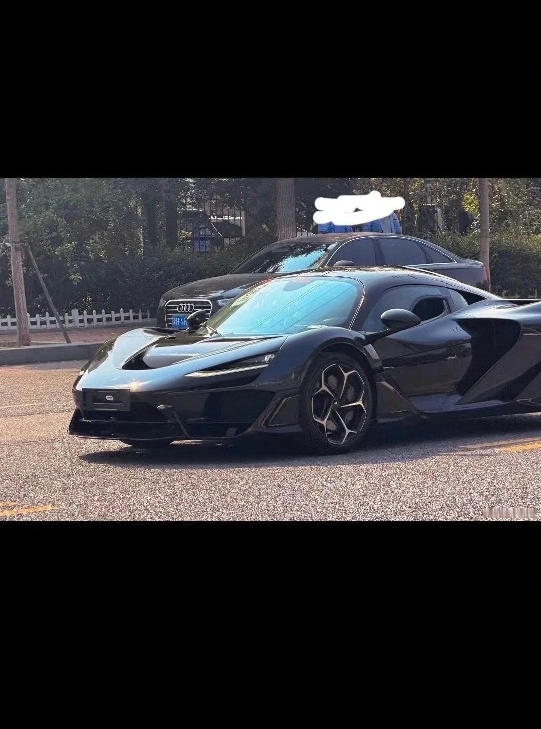 还得天津港啊，迈凯伦W1蓝牌… ​​​