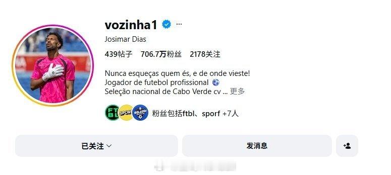 这是真的牛，文班今年也涨了不少粉吧，佛得角门将一战就超了佛得角门将粉丝超越文班亚