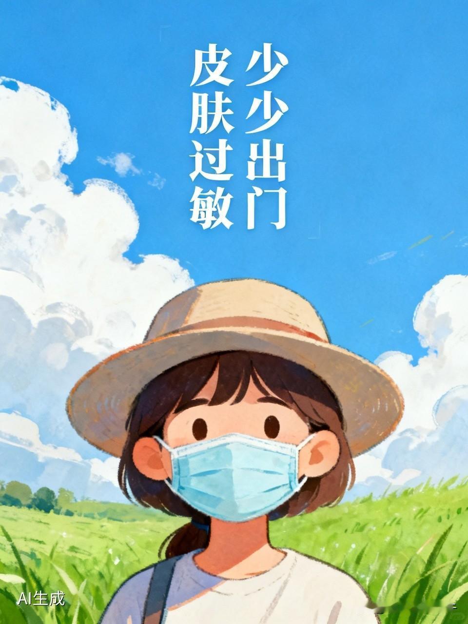 这几天皮肤过敏了！窝在家里不敢出门，就是买个菜也是把脸捂的严严实实的，不然这毛絮