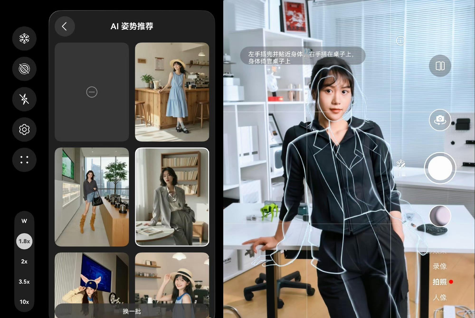 华为 Pura X Max智拍的姿势推荐，真的很好用