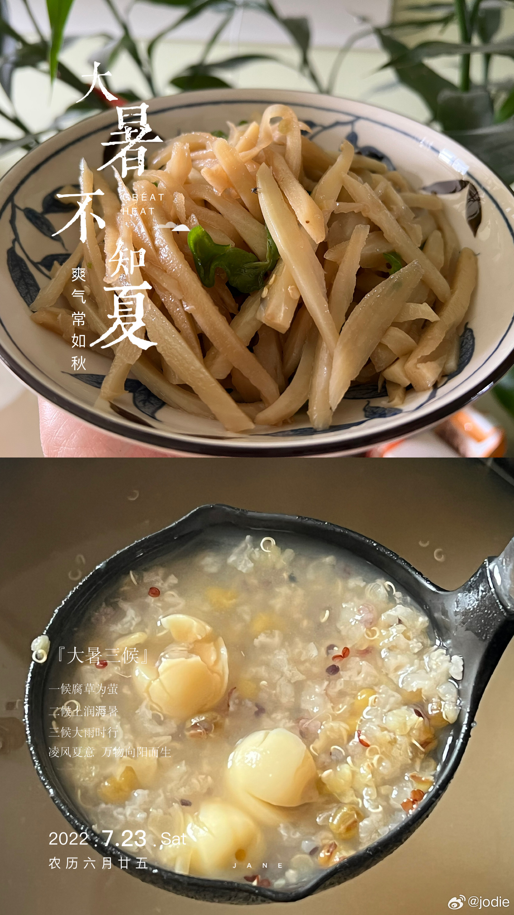 日常碎片plog 大暑三秋近，林钟九夏移。夏季的最后一个节气大暑，今天03：13