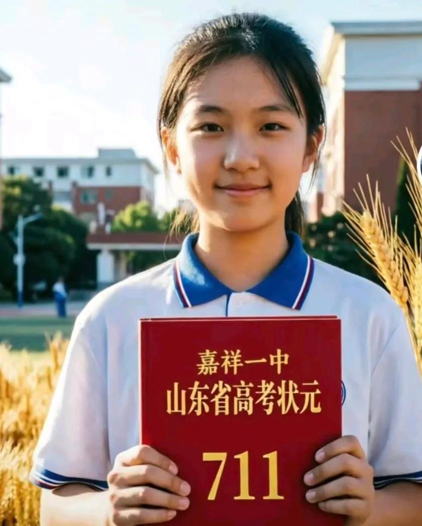 山东济宁嘉祥一中，又出了个全省理科状元！
吕若琳，711分，清华计算机系录取。