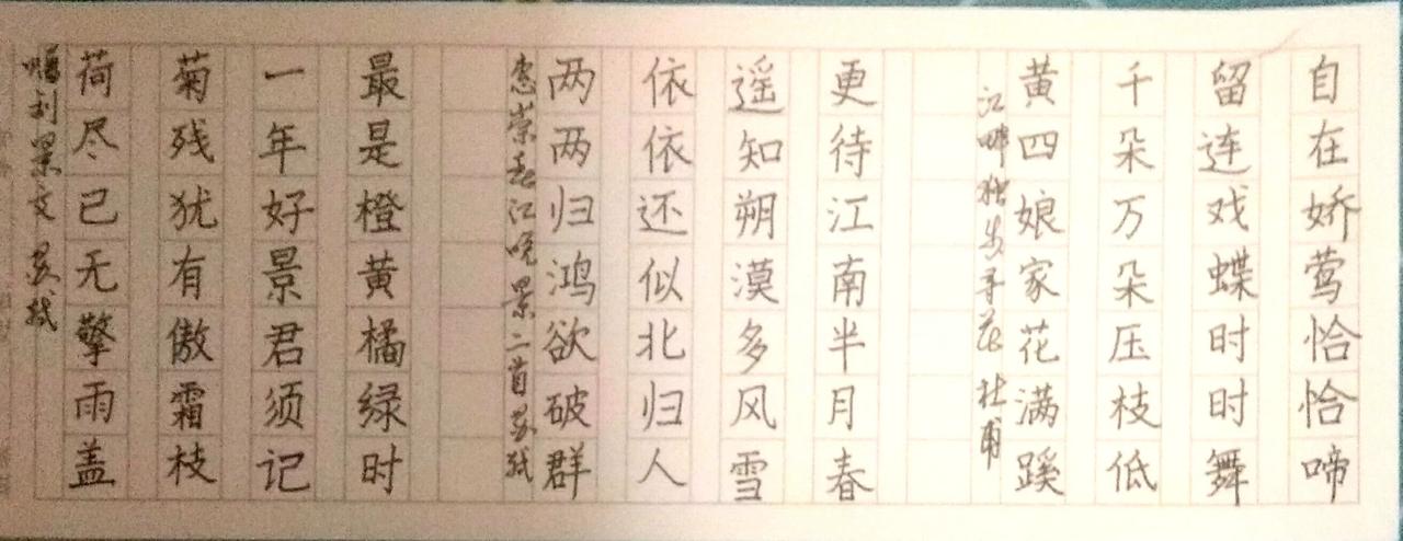 写字是一种生活 楷书