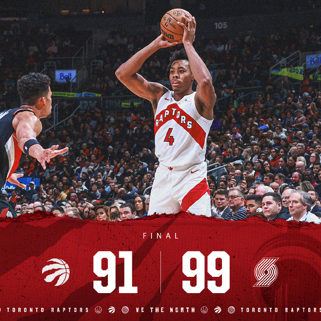 #开拓者vs猛龙##NBA你我皆主角##NBA新赛季2023# 全场比分：猛龙9