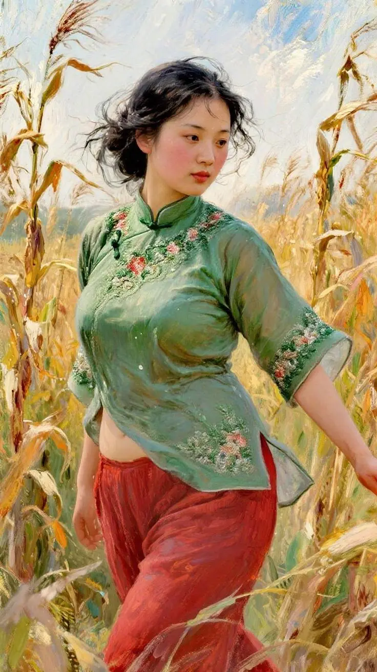 走进画中 原创作品 人与自然