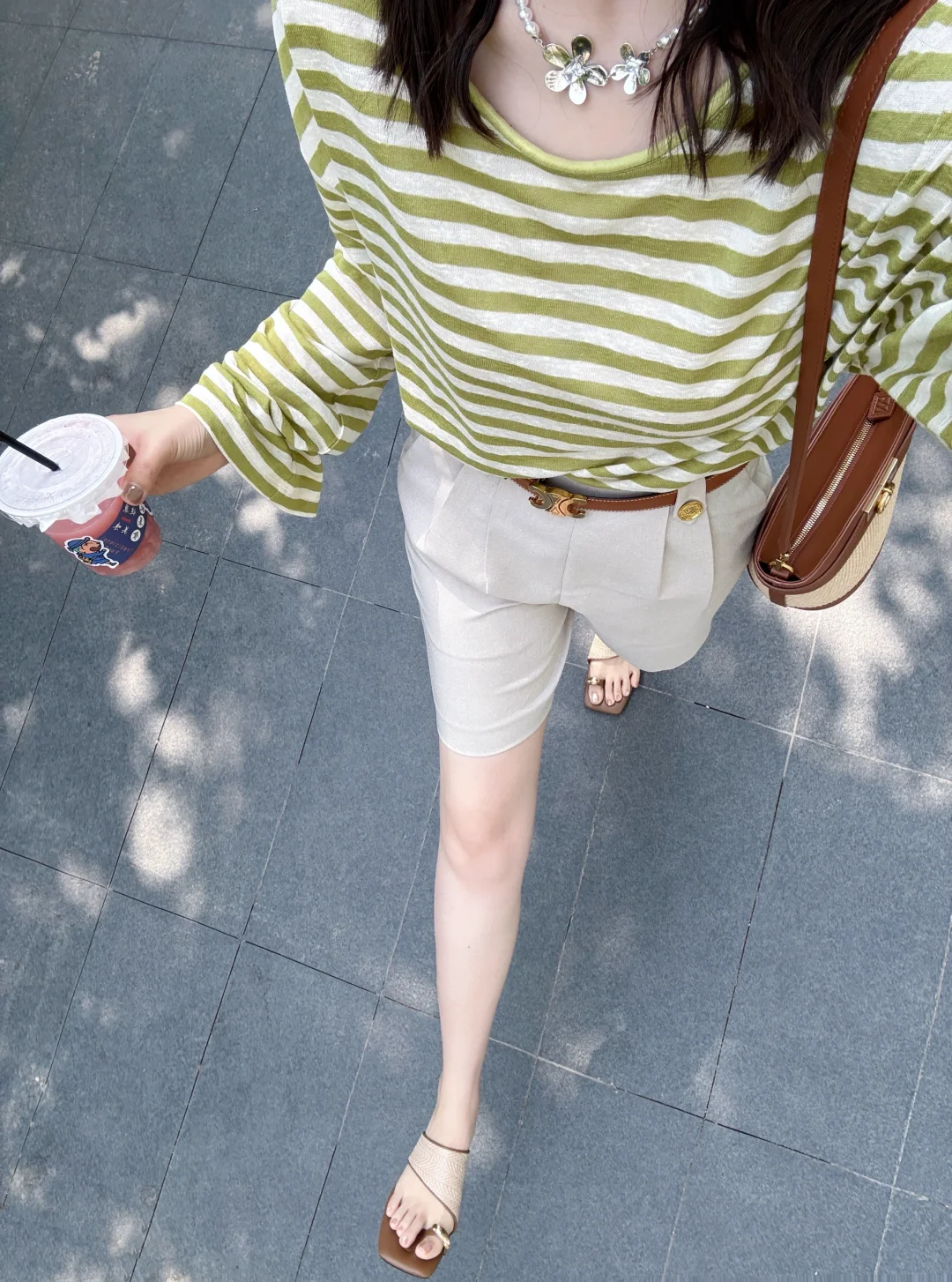 穿穿夏天的颜色🍈条纹控简直太爱这身了！