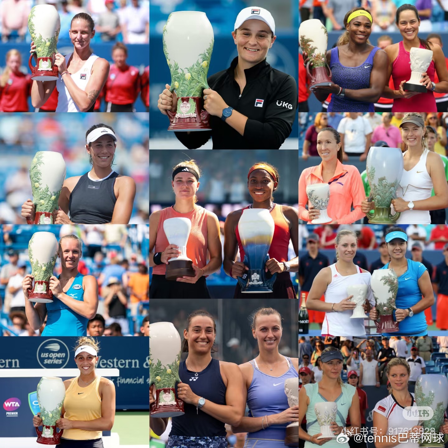 历届WTA辛辛那提赛冠军🏆WTA1000辛辛那提赛作为北美赛季的重要热身赛是美