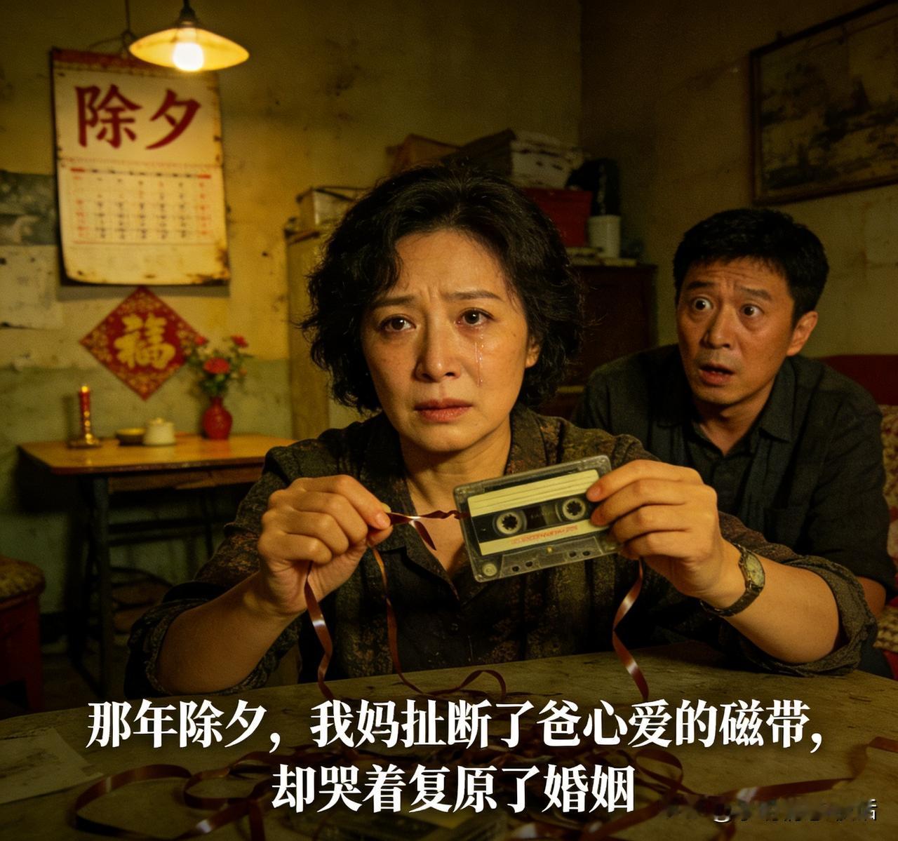 那年除夕，我妈扯断了爸心爱的磁带，却哭着复原了婚姻

“离就离，谁怕谁！”198