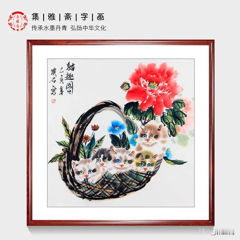 璞石老师画猫堪称一绝，笔下灵猫栩栩如生。
笔触细腻入微，绒毛丝丝清晰，体态灵动婉