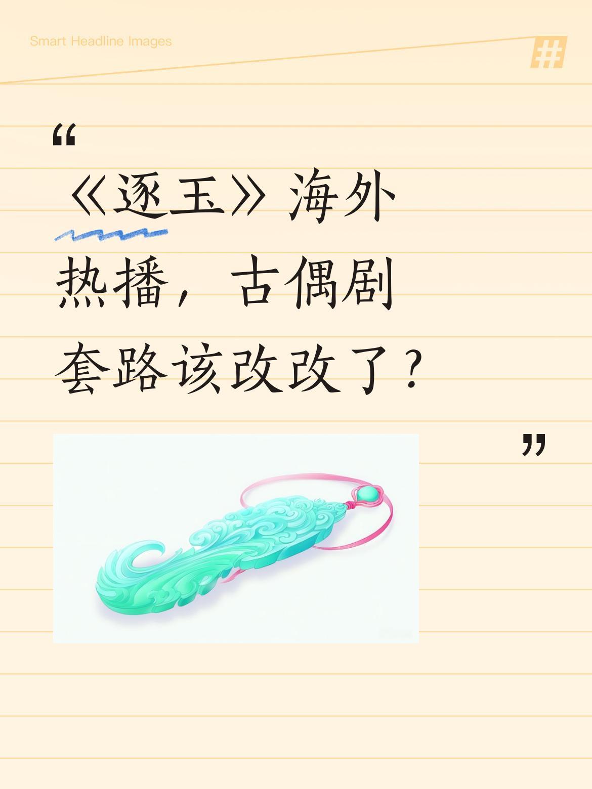 《逐玉》海外热播，古偶剧套路该改改了？
最近不少影视圈朋友都在讨论《逐玉》的海外