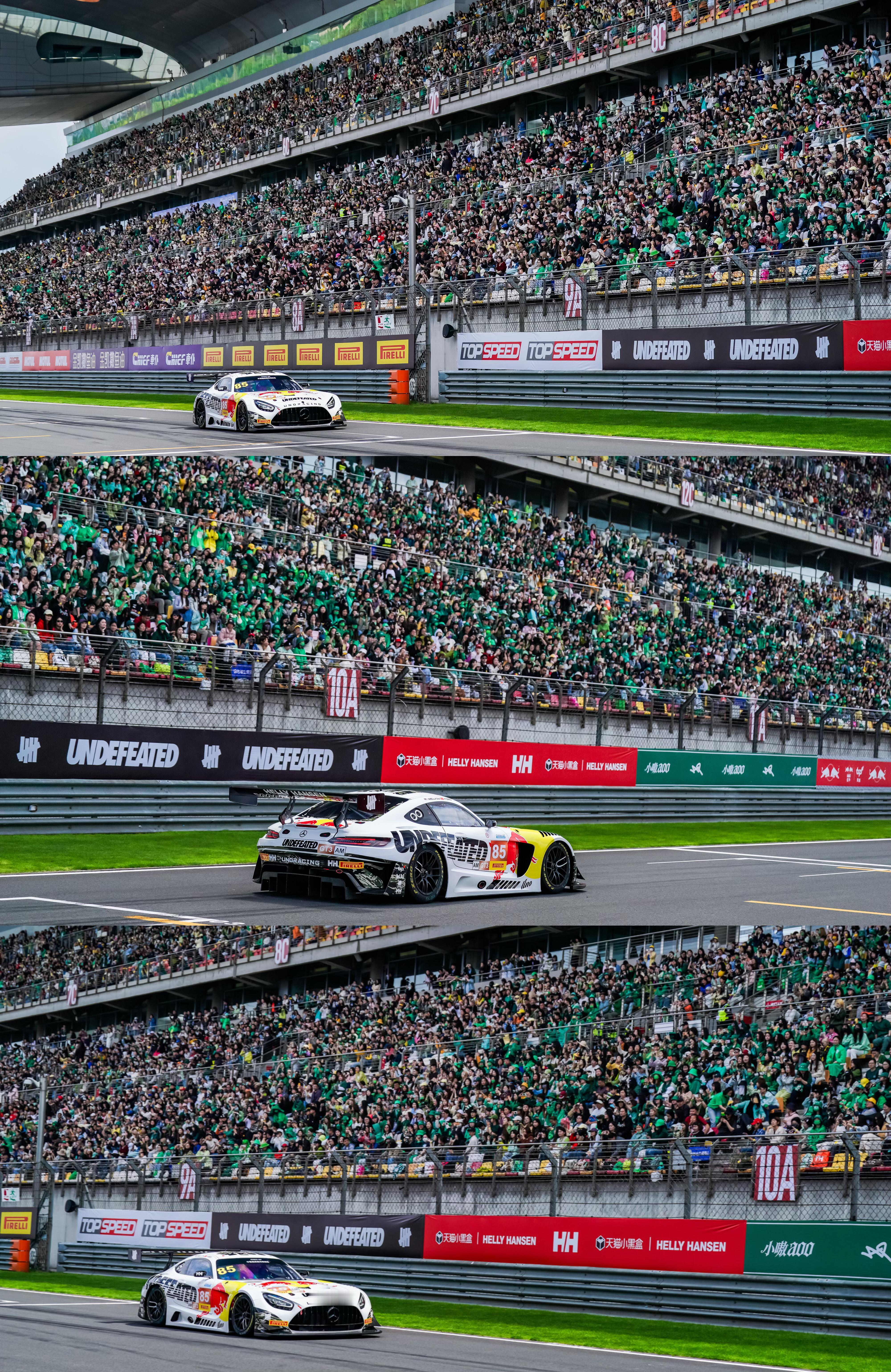 王一博赛车手张臻东感谢王一博CGT官方图：从1区到16区密密麻麻的绿海 