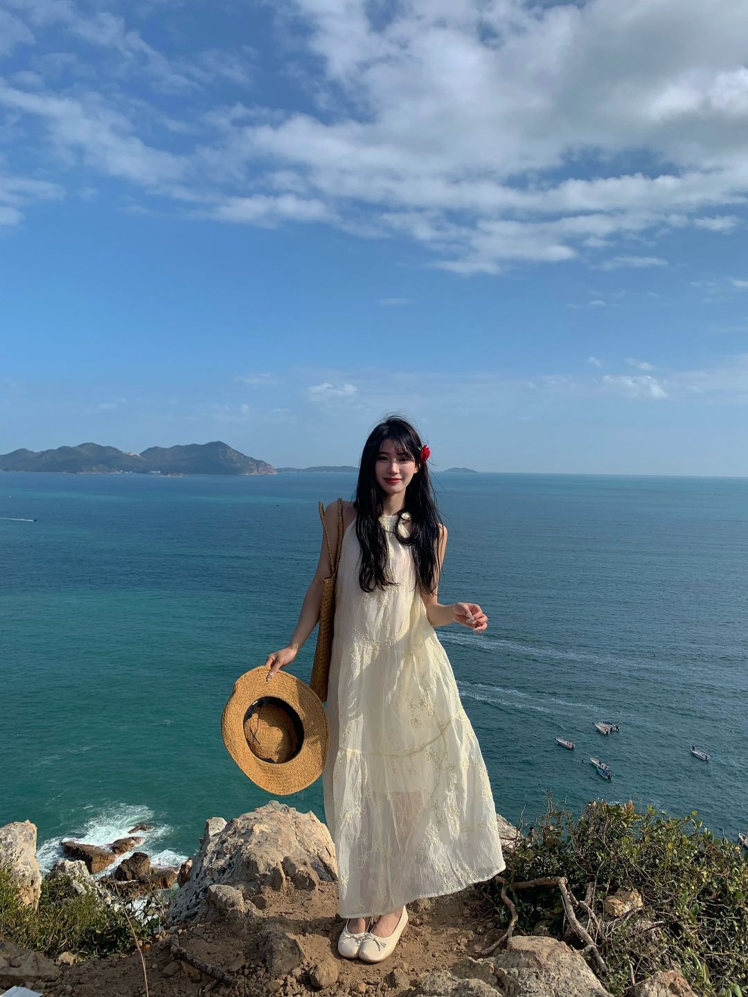 吹海边的风