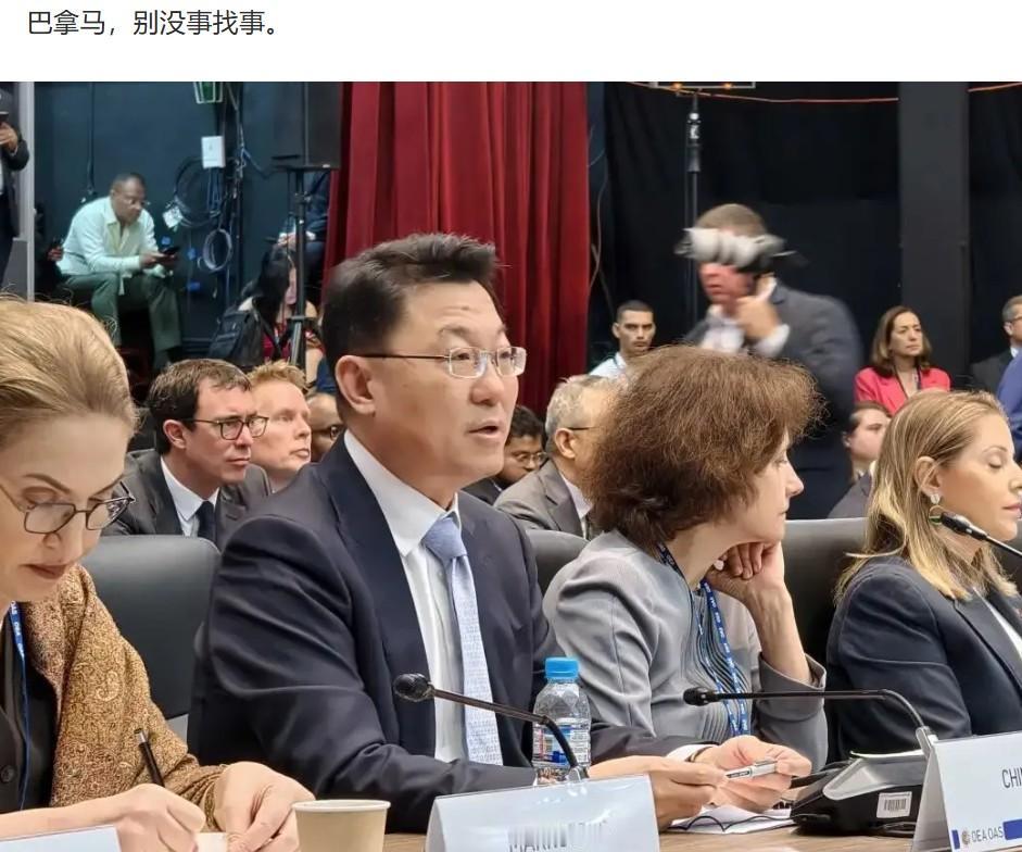 谢锋大使的一句话，“巴拿马别没事找事。”
能不能撬开巴拿马的“榆木疙瘩”脑袋。