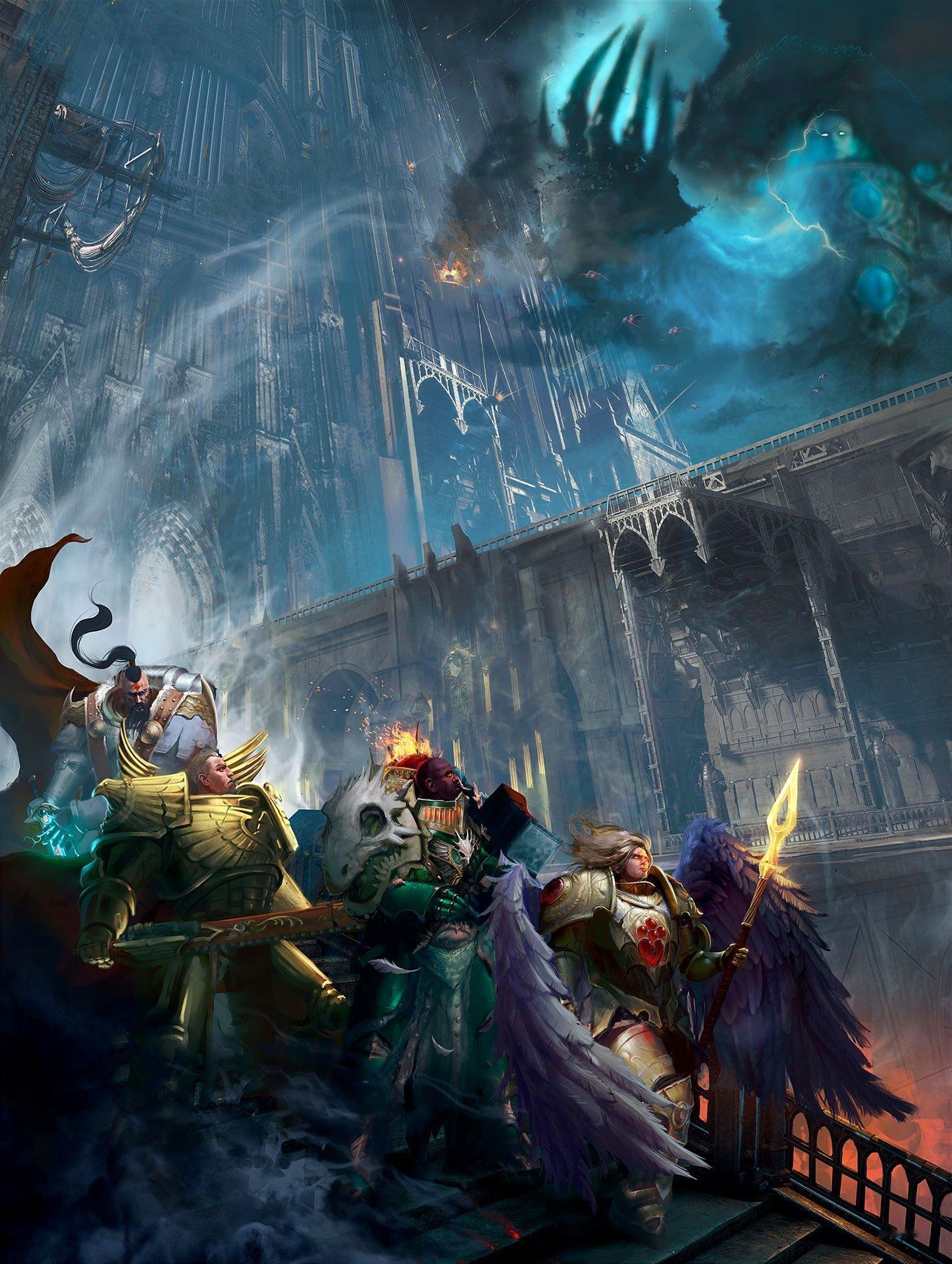 "Siege of Terra"Art by Cristian Otazu战锤4